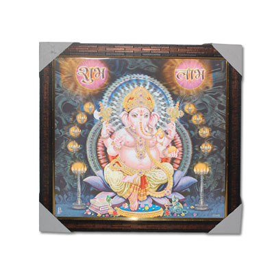 "5 D Ganesh Photo Frame -code 447-001 - Click here to View more details about this Product